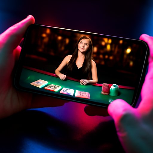 real money games live table with dealer screen